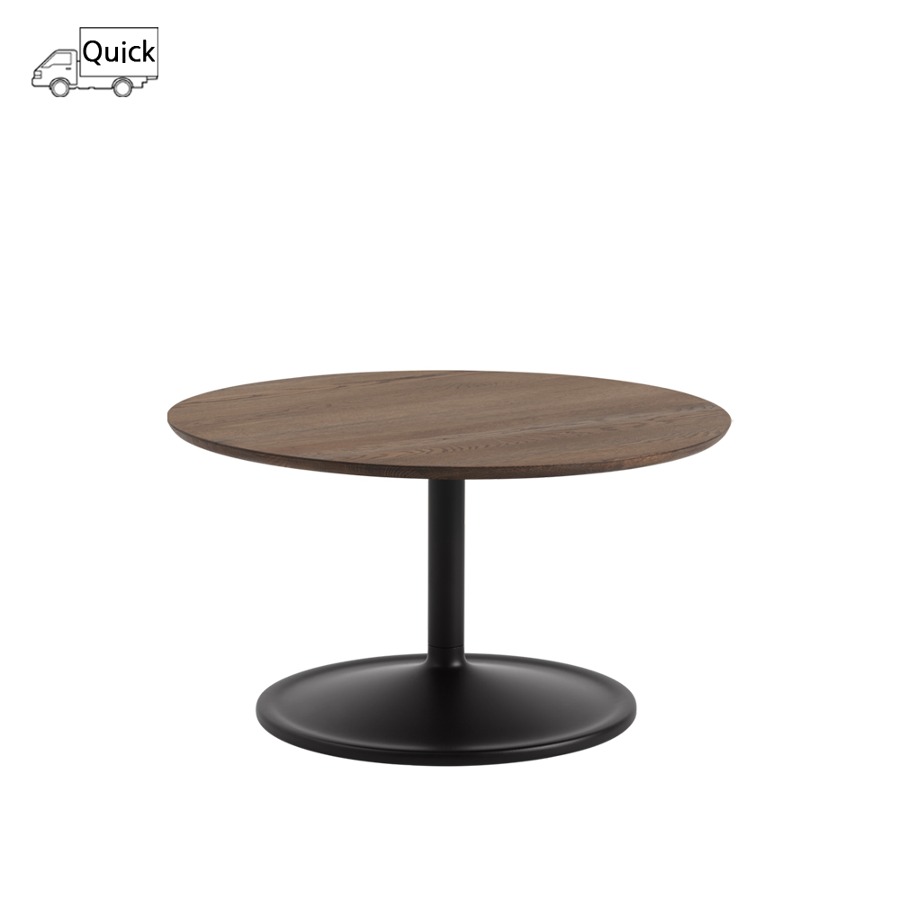 무토 소프트 커피 테이블 Soft Coffee Table dia.75 Black/Dark Oiled Oak