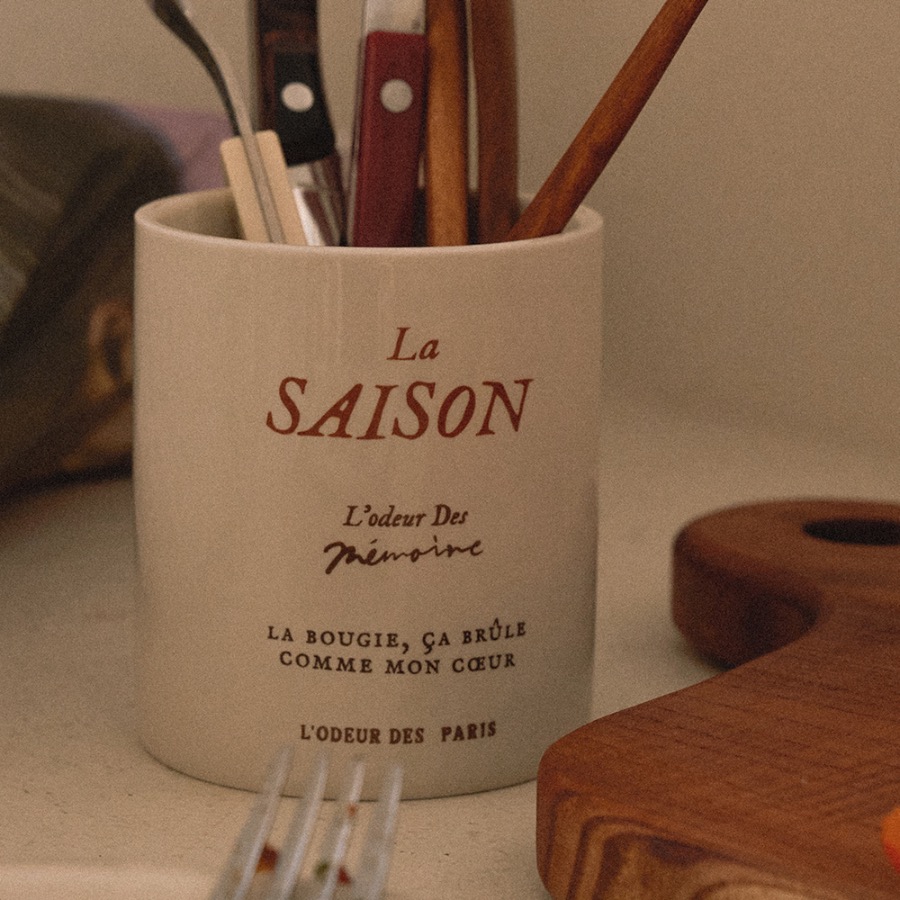 호텔파리칠 라 쎄종 세라믹 잘 La Saison Ceramic Jar Linen