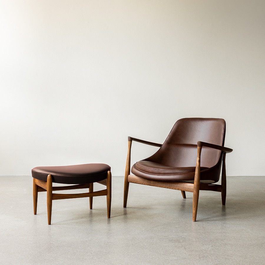 오도 코펜하겐 엘리자베스 라운지 체어 Elizabeth Lounge Chair Walnut/Dakar0329